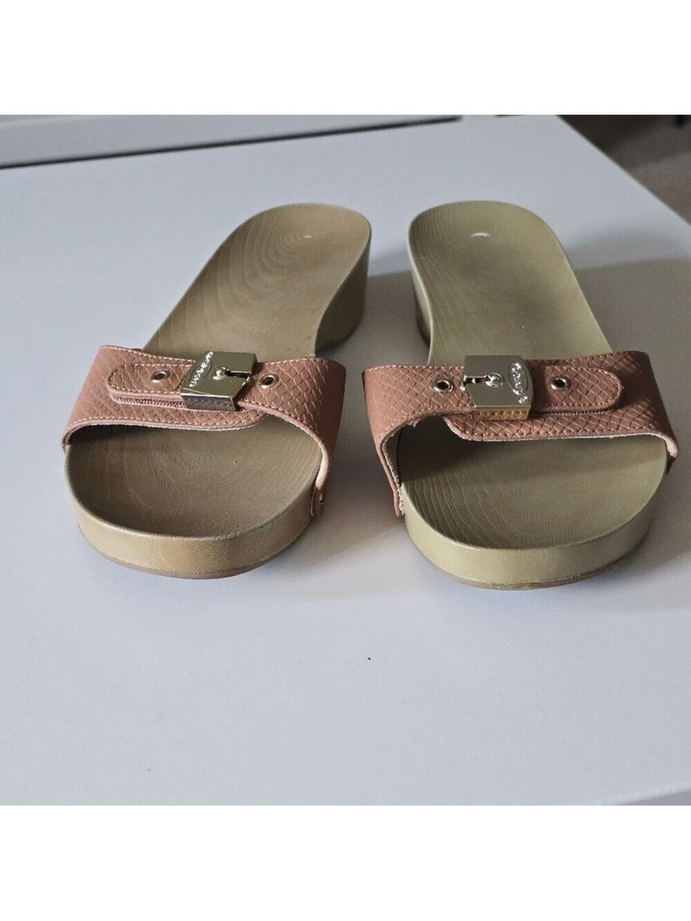 Dr. Scholl's Tan Mules with Ergonomic Footbed - Picture 6 of 9